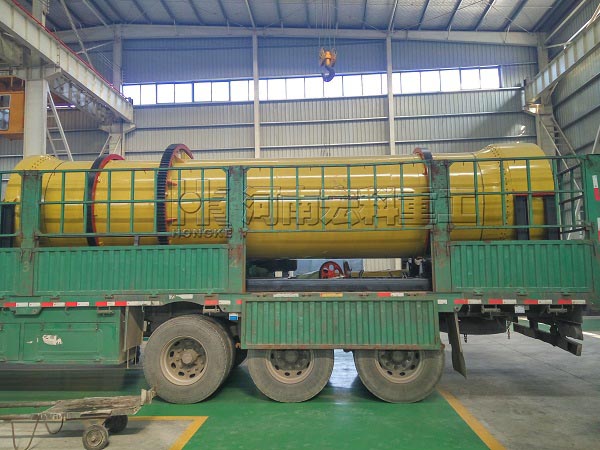 黑龍江綏化的客戶，您采購的雞糞烘干機(jī)已發(fā)出，請查收